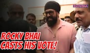 Actor Yash Casts His Vote In Bengaluru, Gets Offered Sweets From Fans, Video Goes VIRAL I WATCH
