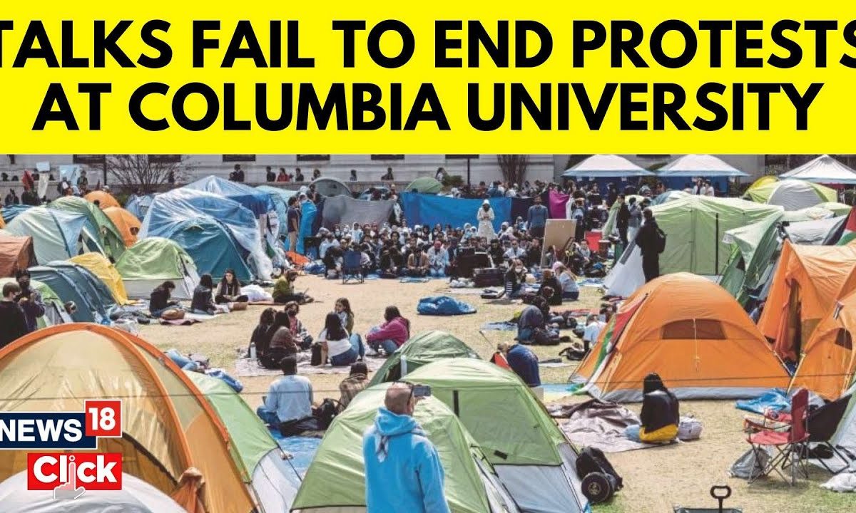 Columbia University Protests |  ‘Gaza Encampment’ Becomes Centre Of U.S Stand-Off | N18V | New18 - News18