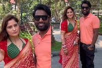 Aarti Singh Sports Sindoor, Chooda In First Appearance With Hubby Dipak Chauhan After Wedding; Watch