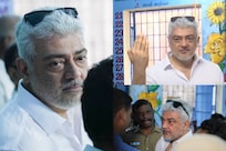 Ajith Stands First in Line To Vote in Lok Sabha Elections 2024; Reaches Booth Even Before It Opens | Watch