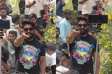 Allu Arjun Looks Concerned After Fans Fall, DAMAGE His House On His Birthday | Watch Video