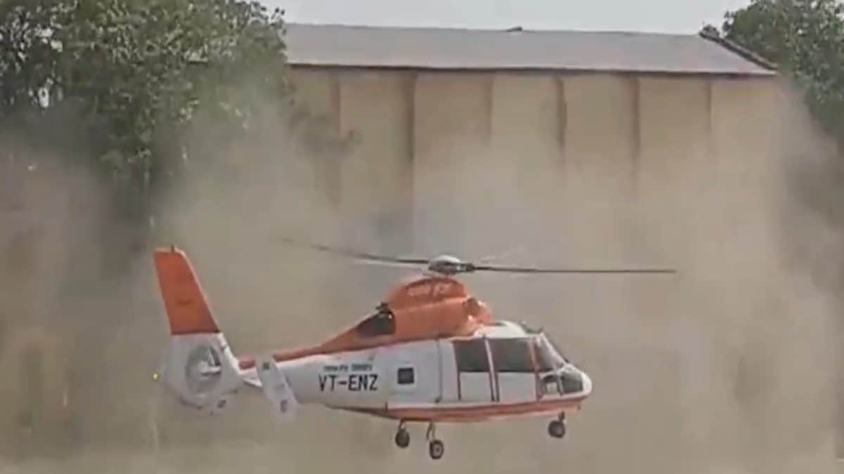 Home Minister Amit Shah's Narrow Escape As Chopper Briefly Loses Control In Bihar | On Cam