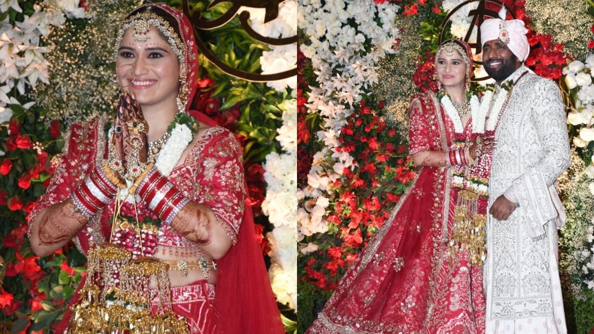 Arti Singh Holds Husband Dipak Chauhan Close in 1st Public Appearance