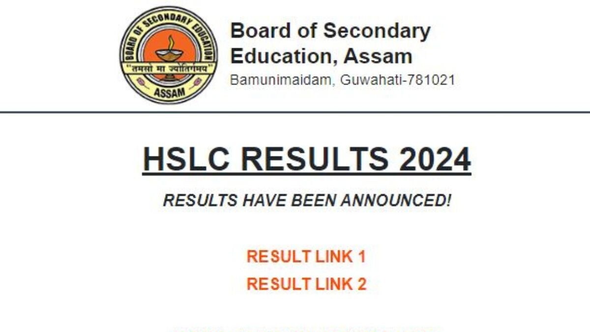 Assam HSLC Result 2024 Released: Pass Percentage at 75.70%; Jorhat Student Tops Exam - Vimarsana News