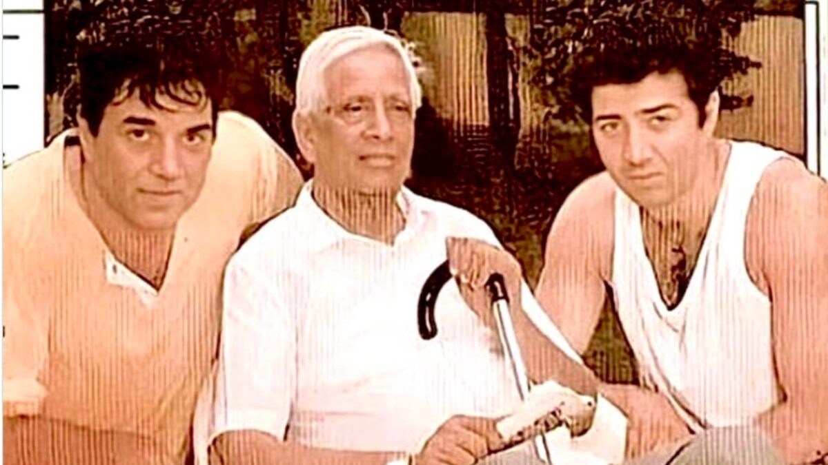 Dharmendra Shares Rare Photo With His Father And Son Sunny Deol, Pens ...