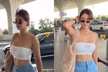 Sexy Video! Disha Patani Flaunts Her Curves In White Bralette, Takes Photos With Paps | Watch Video