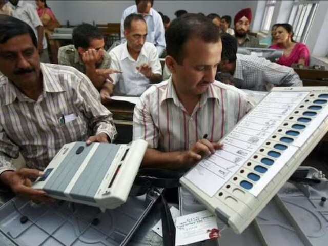 An EVM consists of a ballot unit (BU), a control unit (CU), and a verifiable paper audit trail (VVPAT). Representational image