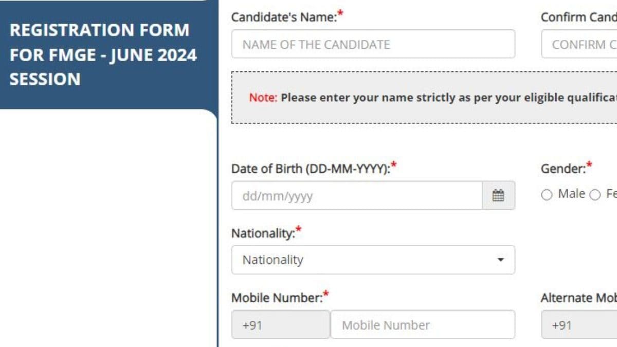 FMGE June 2024 Registration Begins At Nbe.edu.in; Check Eligibility ...