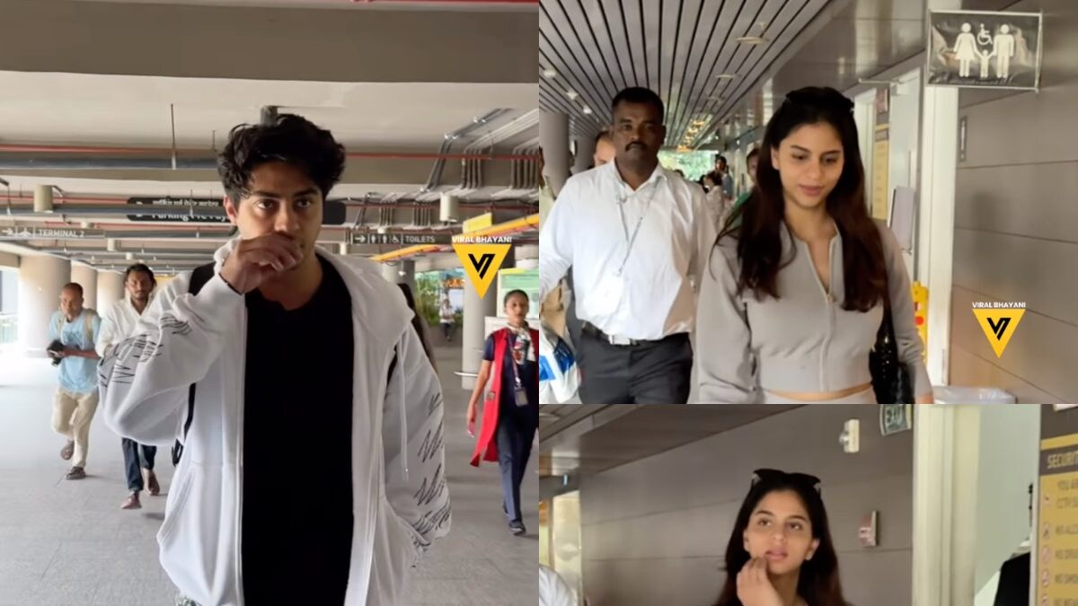 Aryan Khan, Suhana Khan Keep It Comfy In Smart Casuals As They Fly Back To The City, Watch