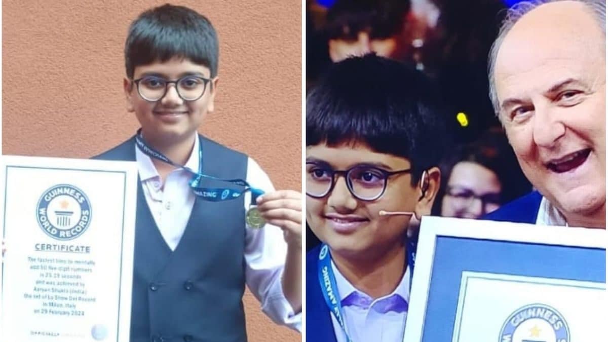 World Record Math Problems Delhi Class 8 Student Achieves Guinness World Record For Fastest Time ...