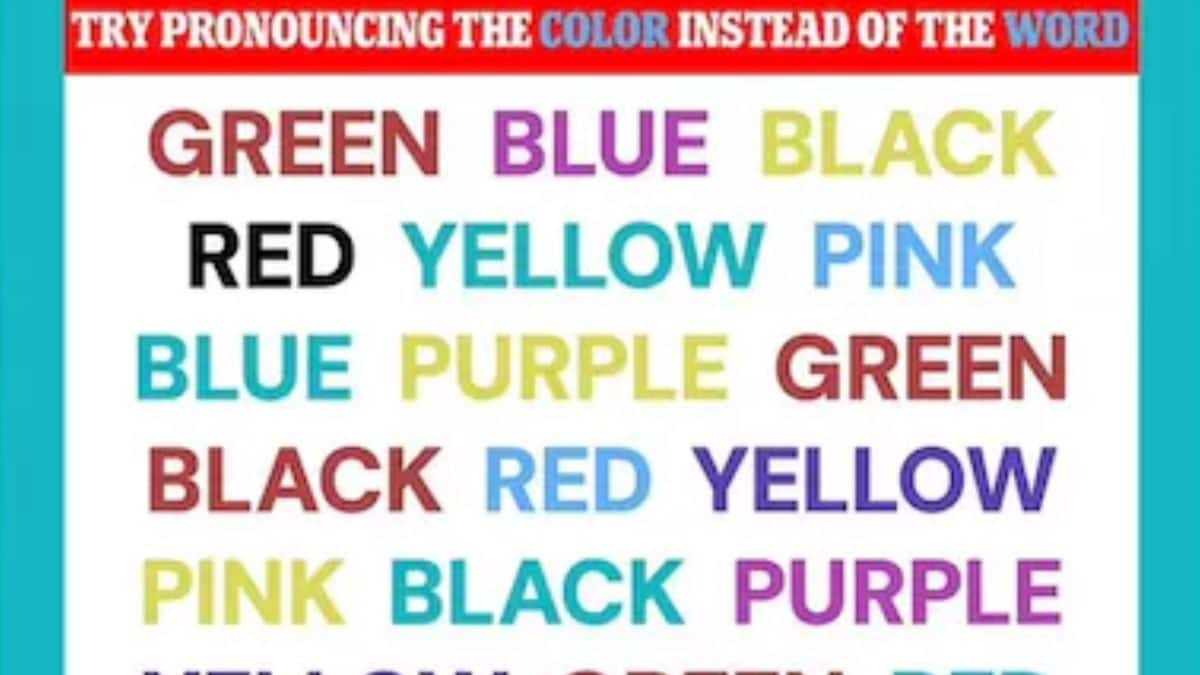 Word And Color Test