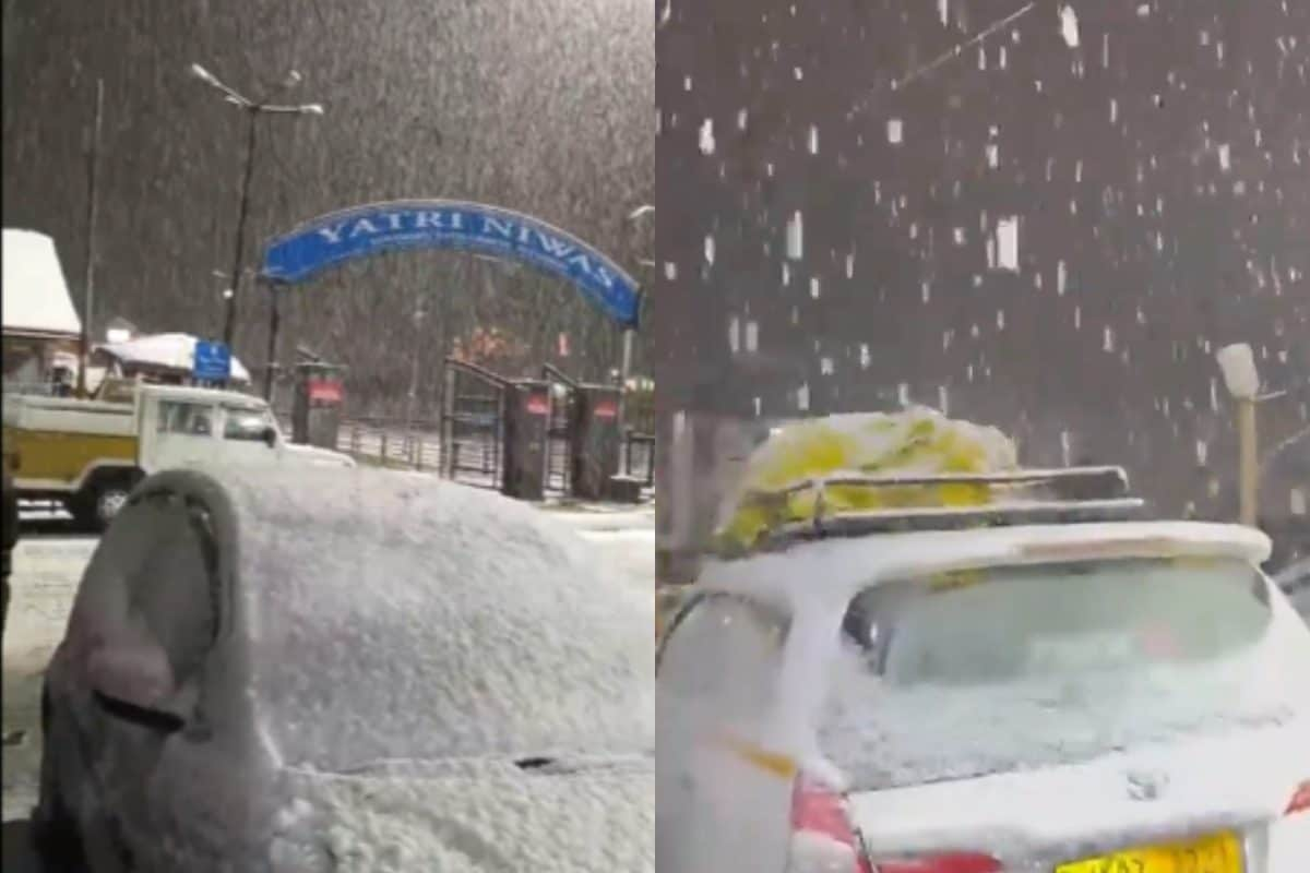 Sonamarg Turns White As Fresh Snowfall Hits J&K's Ganderbal | WATCH