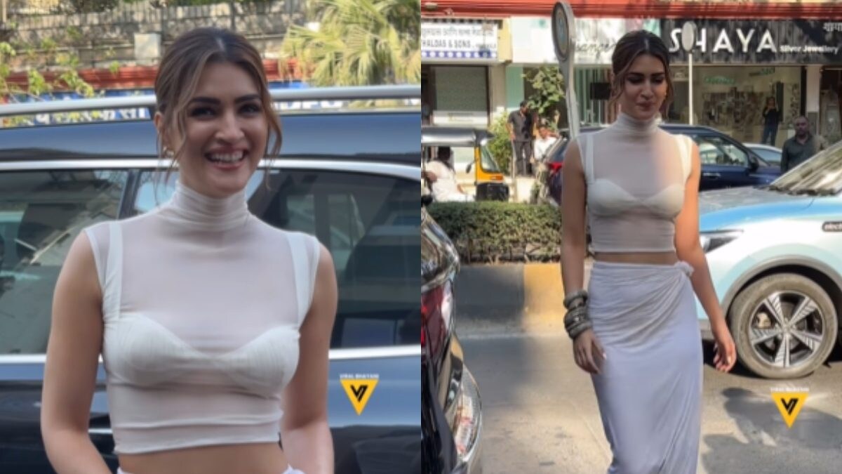 Sexy Video Kriti Sanon Flaunts Her Curves In A White Crop Top And