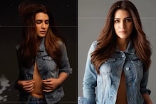 Sexy Video! Kriti Sanon Poses Topless in Just Unbuttoned Jacket for Racy Shoot; Watch Hot Clip