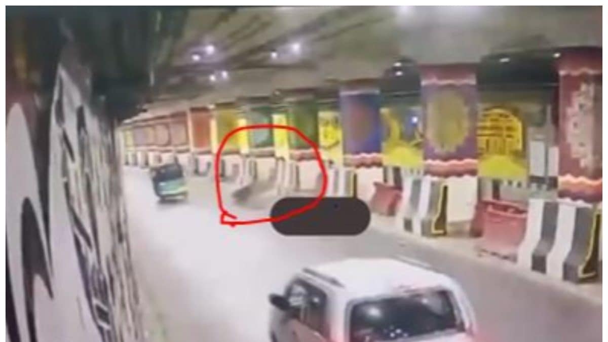 On Cam | Delhi Cop On Scooter Rams Into Divider Inside of Pragati Maidan Tunnel, Dies – News18