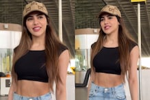Sexy Video! Nikki Tamboli Flaunts Her Toned Abs In Black Crop Top, Hot Video Goes Viral | Watch