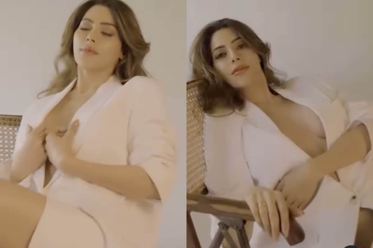 Sexy Video! Nikki Tamboli Goes Topless in Just Unbuttoned White Blazer for  Hot Photo Shoot; Watch - News18