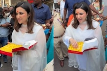 Parineeti Chopra Distributes Sweets To Media Post Chamkila Success, Asks Paps ‘Photo Baad Mein Lena’