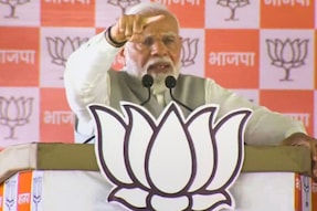 Prime Minister Narendra Modi addresses during an election rally for Lok Sabha polls, in Nanded. (Image: PTI)