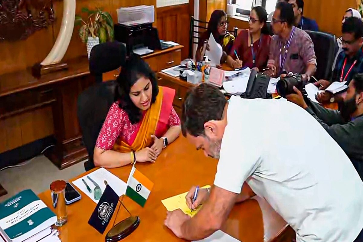 Rahul Gandhi Files Nomination Papers from Kerala's Wayanad LS Seat