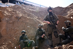 Israeli soldiers operate near what the military described as a Hamas command tunnel running partly under UNRWA headquarters, amid the ongoing conflict between Israel and the Palestinian Islamist group Hamas, in the Gaza Strip. (Image: Reuters/Representative)
