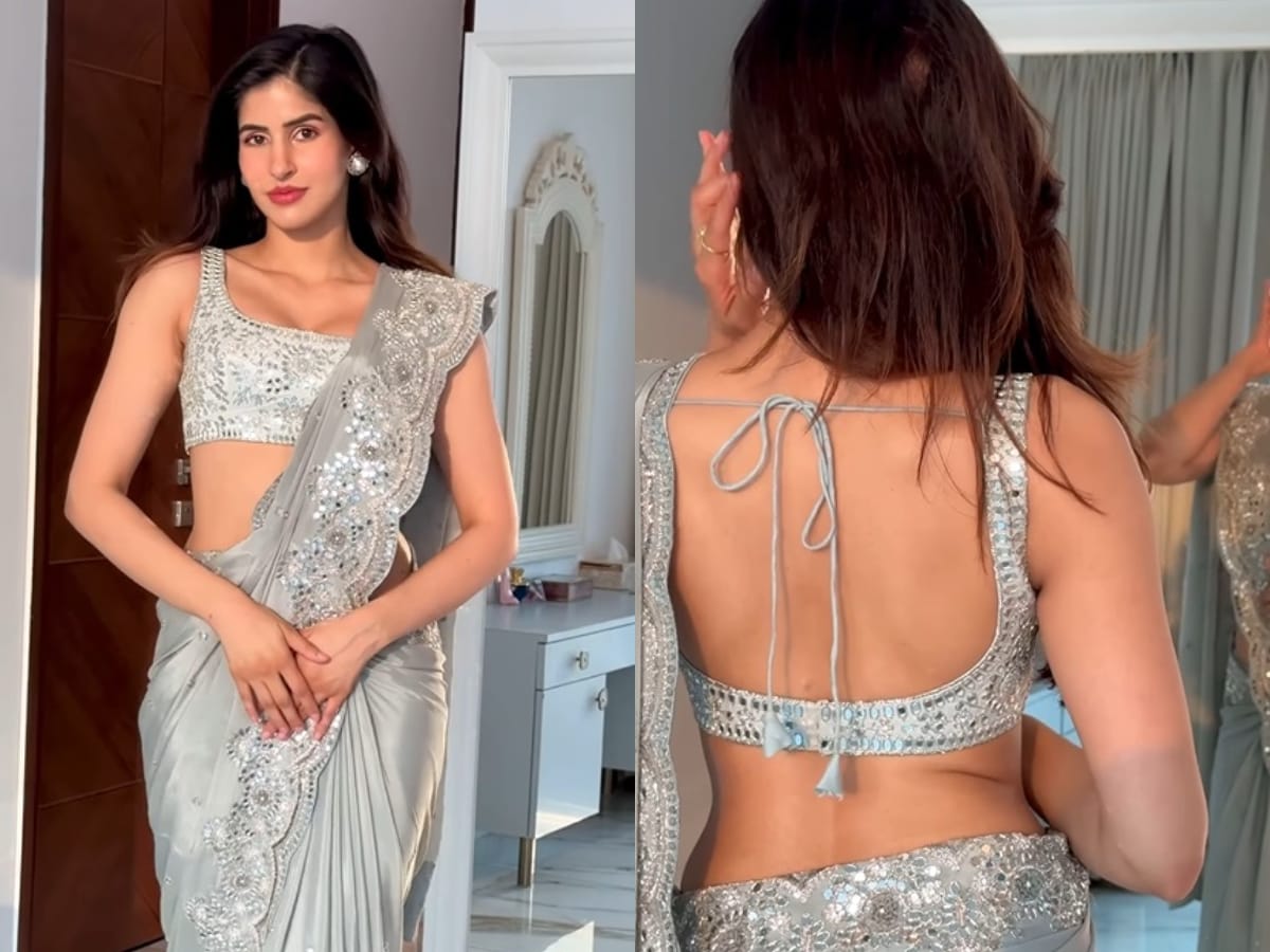 Sexy! Sakshi Malik Flaunts Her Curves In Grey Metallic Saree, Hot Video  Goes Viral - News18