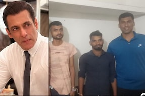 Salman Khan House Firing Case: Twenty-four-year-old Vicky Gupta (C) and 21-year-old Sagar Pal (L), residents of Bihar's West Champaran, were arrested on Monday. (News18)