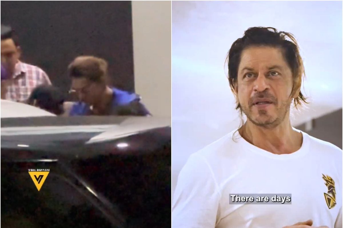 Shah Rukh Khan Sports a Man Bun as He Returns to Mumbai After Attending KKR Matches; Watch