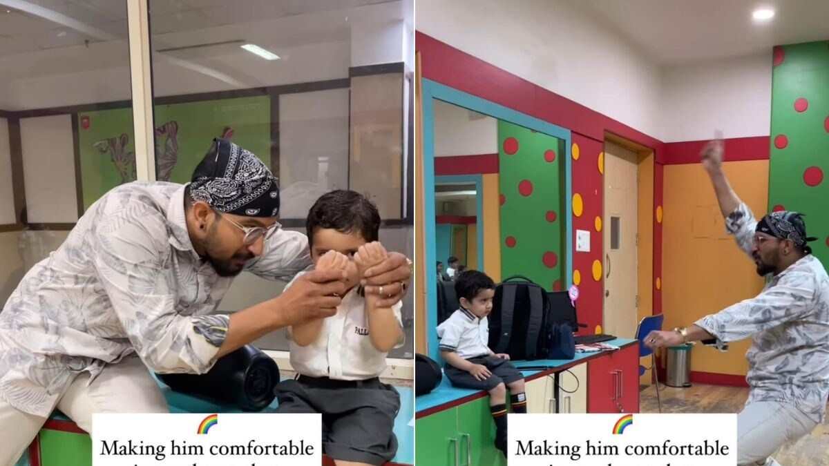 Teacher Dances to Aamir Khan's 'Bum Bum Bole', Makes School Kid Comfortable on the First Day - Vimarsana News