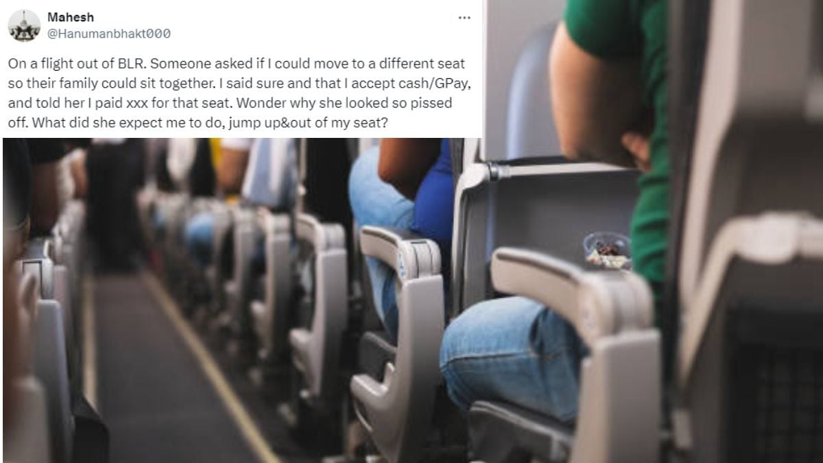 Man on Bengaluru Flight Demands ‘Fee’ For Exchanging Seats, Internet Says, ‘What an Idea, Sirji’