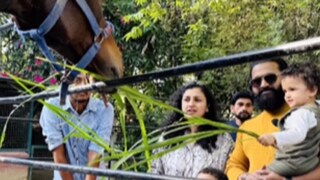 Rishab Shetty Takes His 'Little Explorers' Ranvit And Raadya To Pet Sanctuary - Vimarsana News