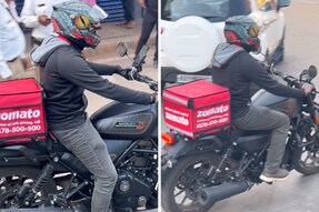 Forget Zomaito or Zomaato, Focus On This Man Who Delivers Food On Harley-Davidson