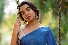 Actress Shivathmika Rajashekar's Blue Saree Is Perfect Sangeet Wear