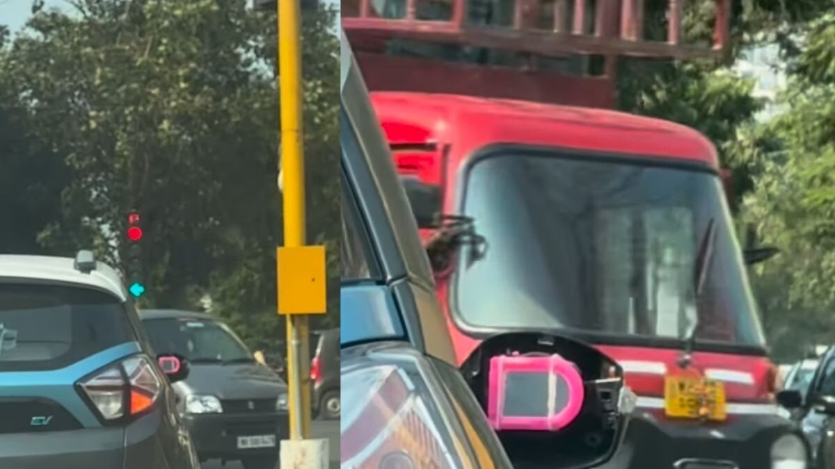 'India Not For Beginners': Viral Clip Shows Driver Using Plastic Mirror For Rear View - Vimarsana News