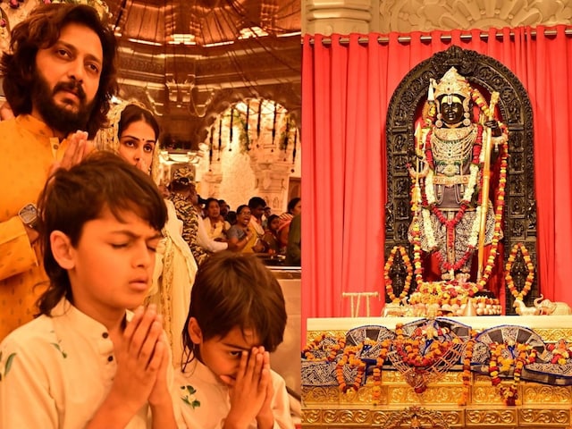 riteish genelia visit ayodhya