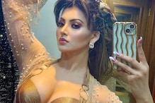 Urvashi Rautela Adds To The Heat In Golden Bralette And Sheer Shrug