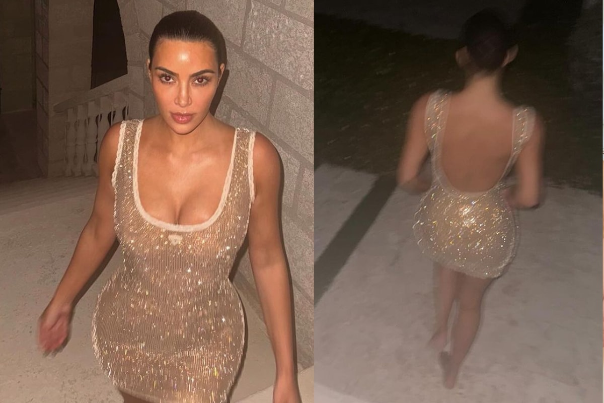 Kim Kardashian Ups The Ante By Adding Bling To The Bodycon Trend And We Are Floored
