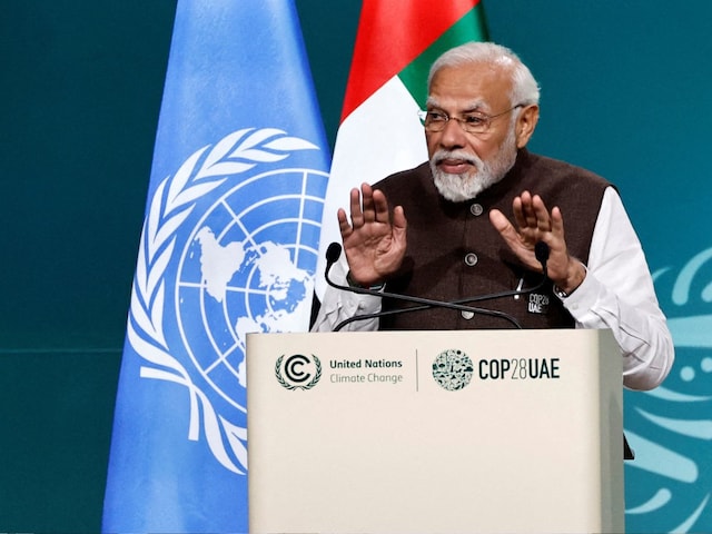 PM Narendra Modi at the United Nations Climate Change Conference in Dubai last year. (Image: REUTERS/Thaier Al Sudani/File)
