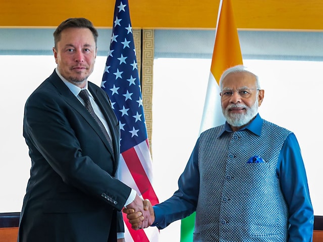 PM Narendra Modi meets Tesla and SpaceX CEO Elon Musk, in New York, USA, last year. (Image: PTI/File)
