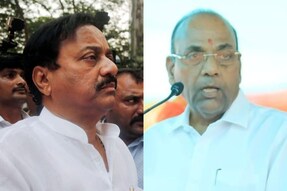 NCP leader Sunil Tatkare and Shiv Sena leader Anant Geete