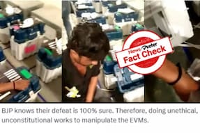 Fact check viral video of EVM