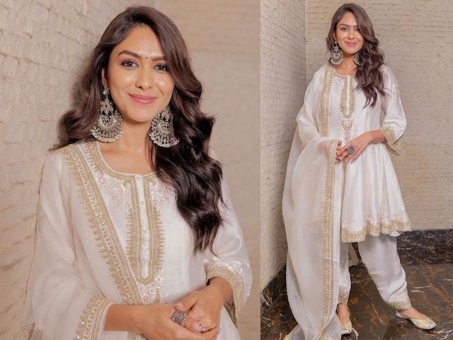 Mrunal Thakur Is Summer-Ready In White Salwar Set; See Latest Pictures -  News18