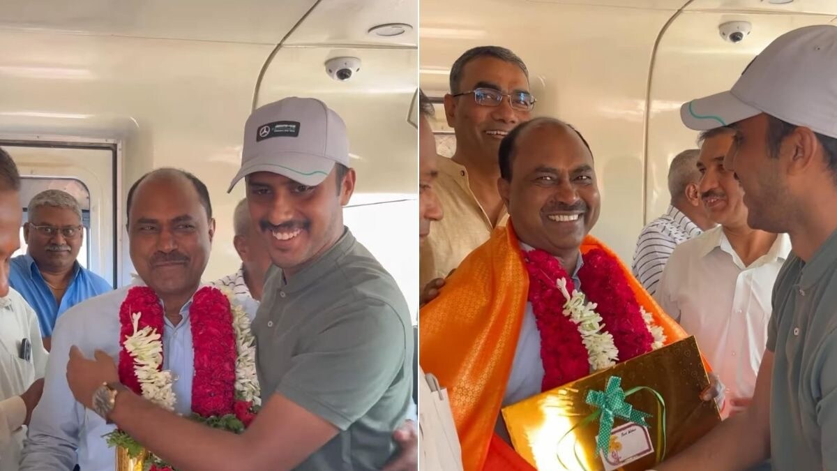 Vande Bharat Loco Pilot's Emotional Retirement After Serving for 34 Years Will Leave You Teary-eyed