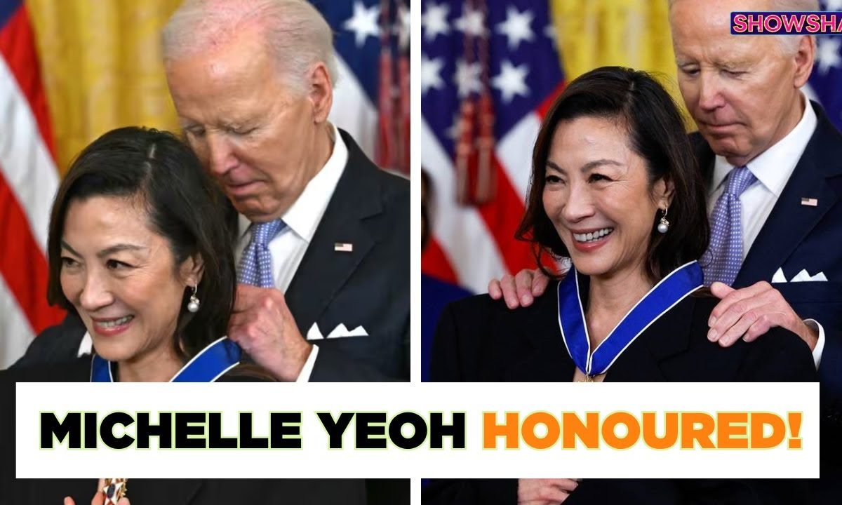 Oscar-Winning Actress Michelle Yeoh Receives The Presidential Medal Of Freedom I WATCH