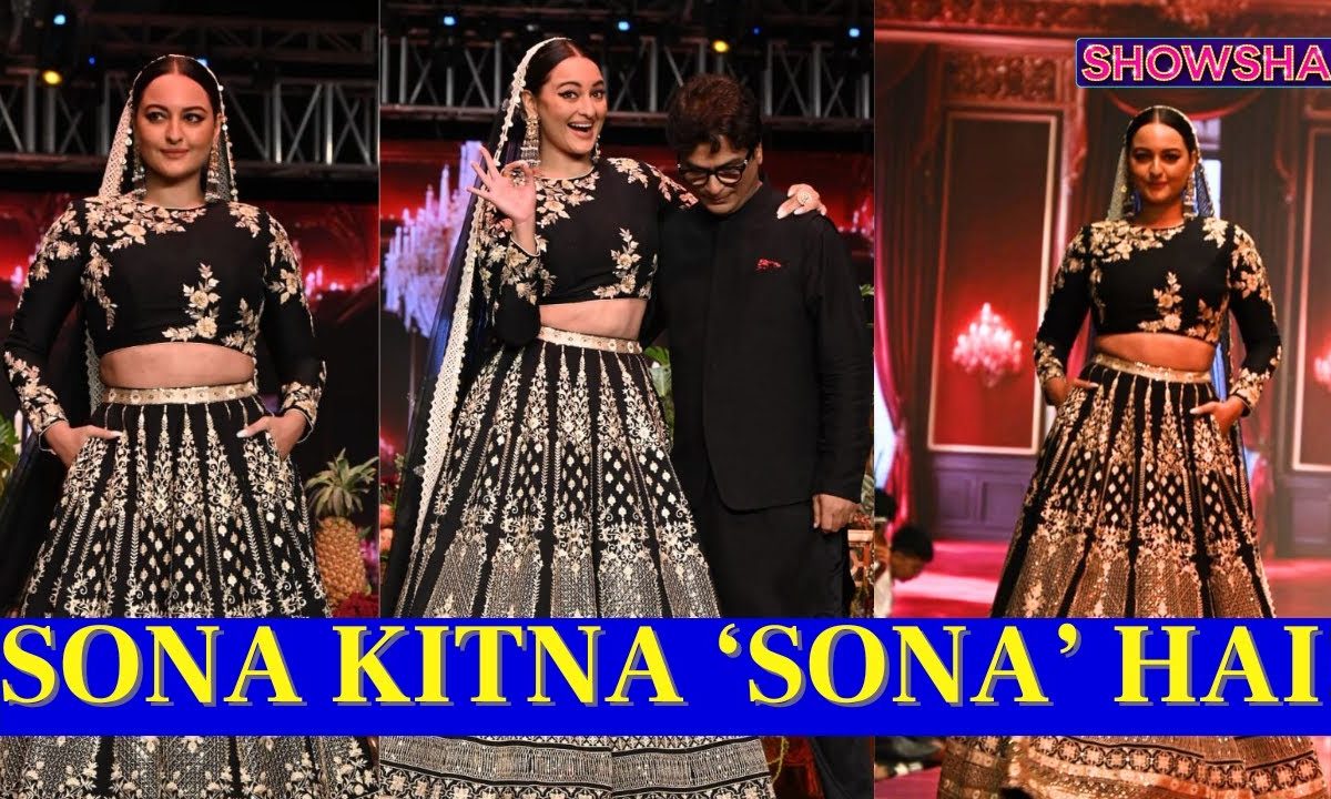 Sonakshi Sinha Turns Showstopper For Vikram Phadnis At Bombay Times Fashion Week Grand Finale