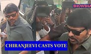 Chiranjeevi & His Wife Step Out To Cast Their Vote In Hyderabad; WATCH