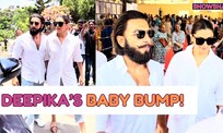 Deepika Padukone Flaunts Her Baby Bump As She Steps Out To Vote With Hubby Ranveer Singh I WATCH