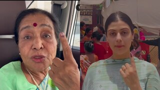 Asha Bhosle, 90, Granddaughter Zanai Vote; Talk About Importance Of Voting | Watch - Vimarsana News