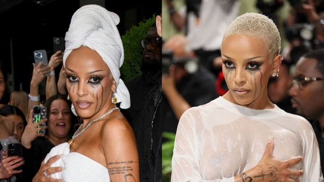 Doja Cat Wraps Up a Bathing Towel At Met Gala, SHOCKS All With Her