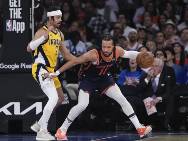 Jalen Brunson in action for New York Knicks (AP)